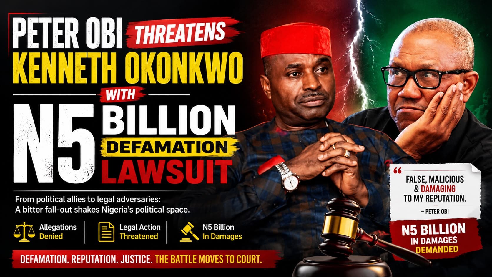 Peter Obi and Kenneth Okonkwo political legal dispute