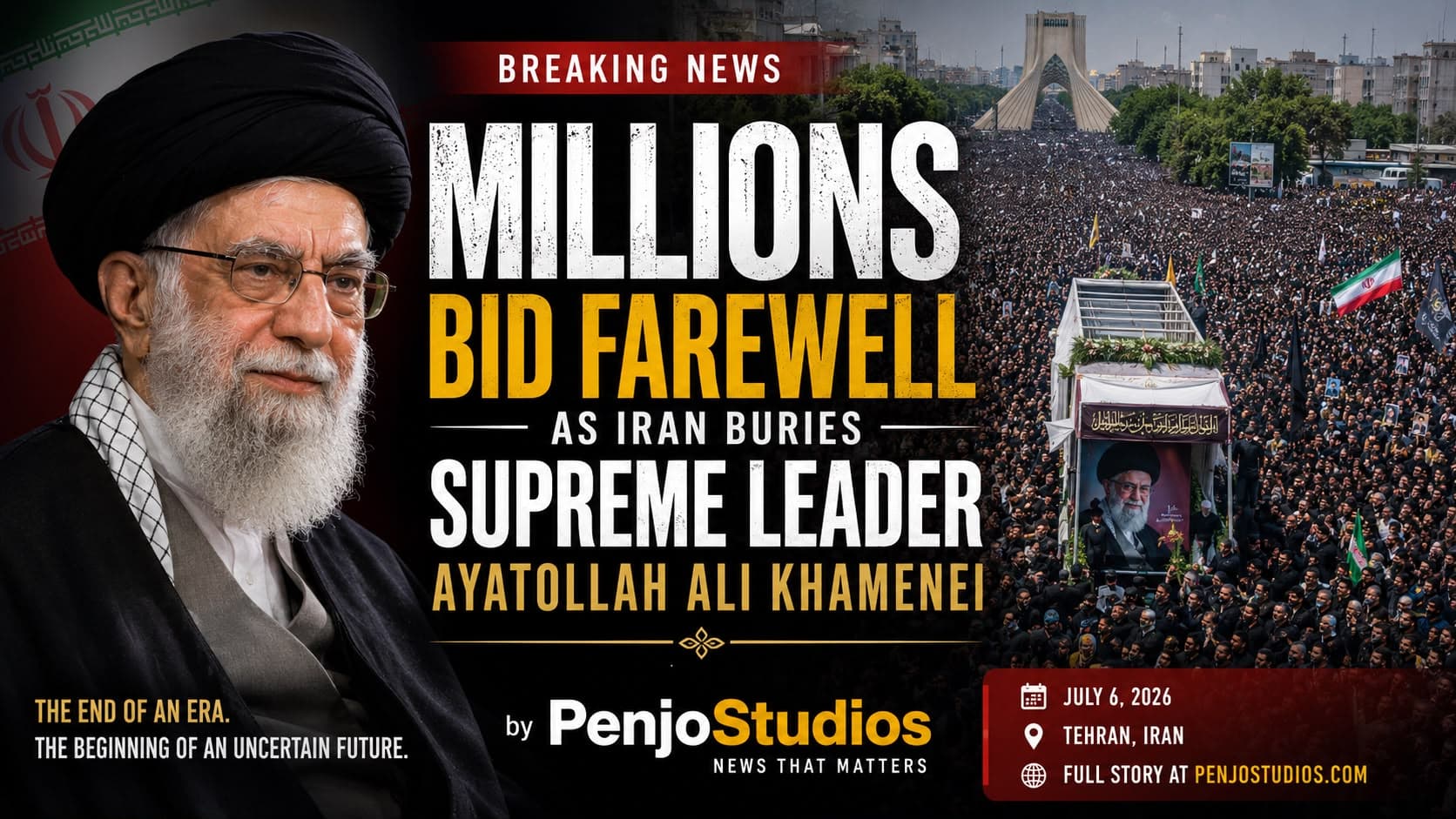 Funeral procession of Ayatollah Ali Khamenei in Tehran